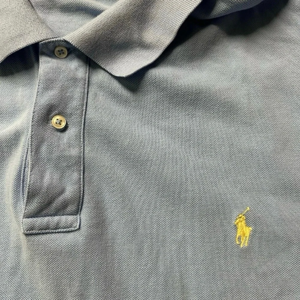 Men’s Polo Ralph Lauren Blue Polo Golf Shirt Size 4XLB - Picture 3 of 4